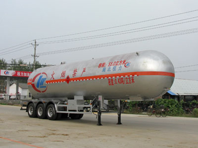 55立方丙烯三橋半掛液化氣體運(yùn)輸車(chē)